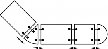 Tischplattenverbinder 153x60 mm