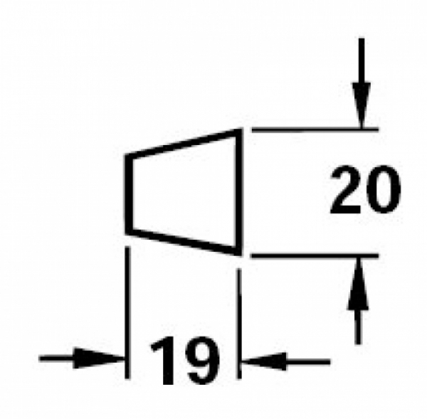 Krawatten- und Gürtelhalter, fest montiert, Breite 435 mm